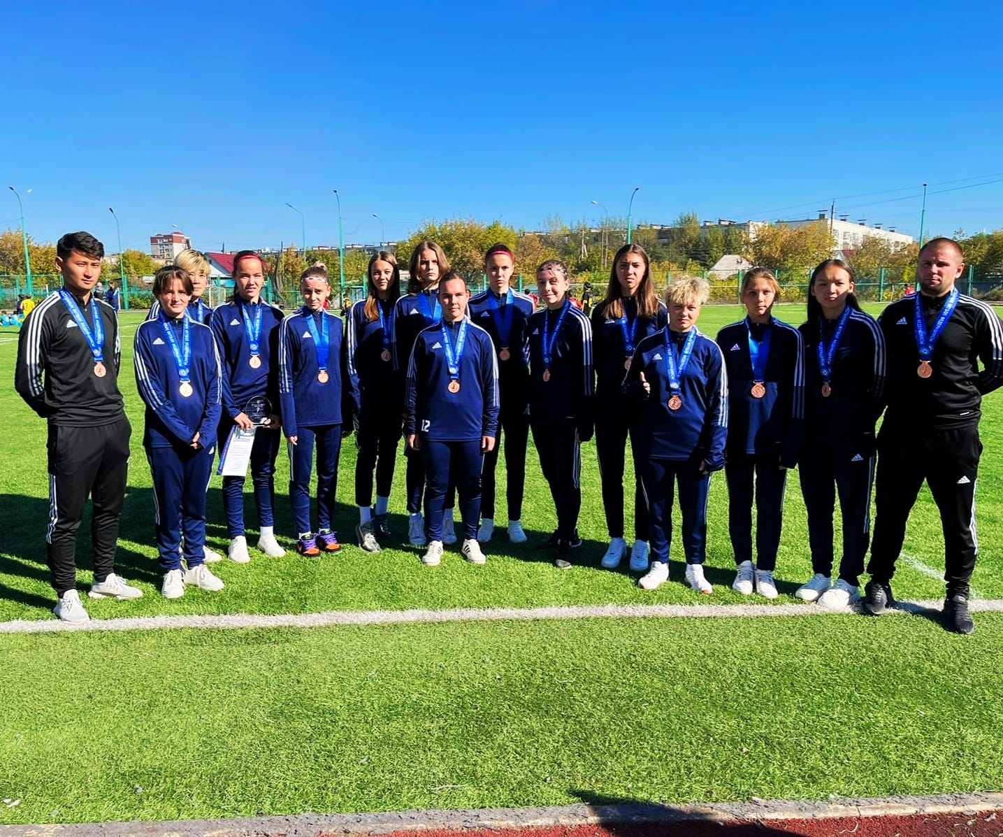 Уральская команда по футболу стала бронзовым призером Чемпионата РК 2022 среди девичьих команд